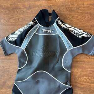 Slippery When Wet Dominator Pro Mod Wetsuit Black/Grey EUC
